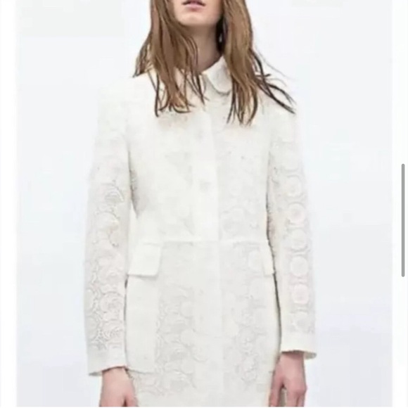 ZARA • White Lace Jacket - Picture 11 of 14